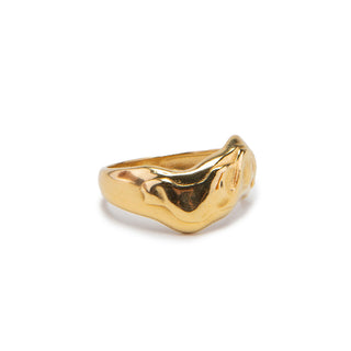 Molten Organic Gold Ring