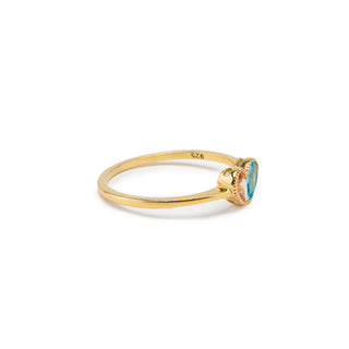 Heart Birthstone Promise Ring