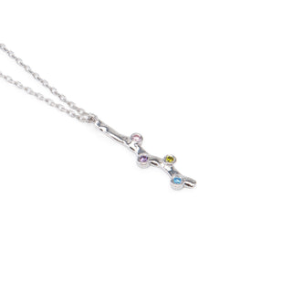 Family Birthstone Necklace Branch