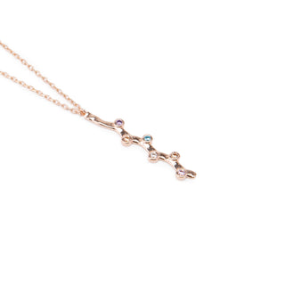 Family Birthstone Necklace Branch