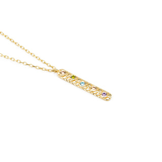 Personalized Family Birthstone Necklace