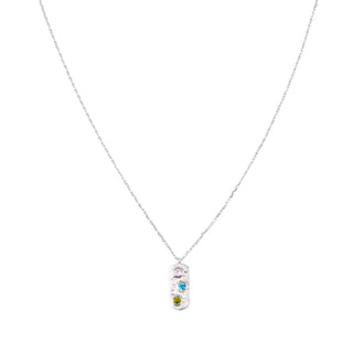 Vertical Birthstone Bar Necklace
