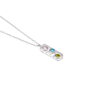 Vertical Birthstone Bar Necklace
