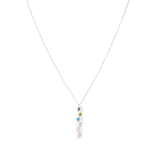 Vertical Birthstone Bar Necklace