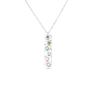 Vertical Birthstone Bar Necklace