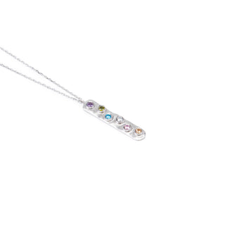Vertical Birthstone Bar Necklace