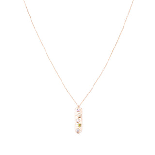 Vertical Birthstone Bar Necklace