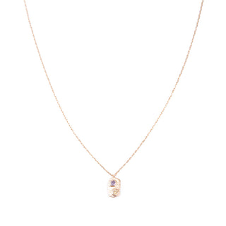 Vertical Birthstone Bar Necklace