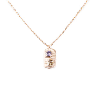 Vertical Birthstone Bar Necklace