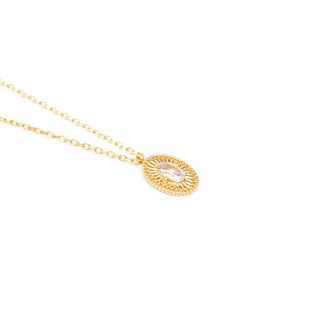 Eternal Glow Oval Stone Necklace