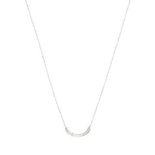 Silver Crescent Necklace
