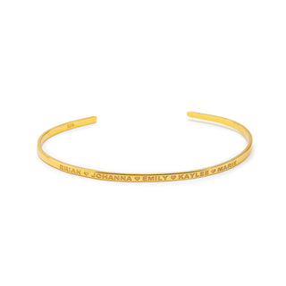 Inspirational Gold Cuff Bracelet - Stacking Affirmation Jewelry