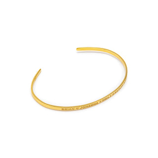 Inspirational Gold Cuff Bracelet - Stacking Affirmation Jewelry