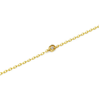Handmade Tiny Diamond Chain Bracelet