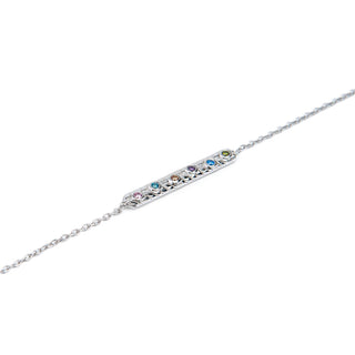 Personalized Family Birthstone Bracelet - Vintage Inspired Birthstone Jewelry