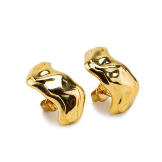 Molten Organic Hoop Earrings