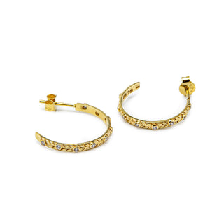 Personcalized Birthstone Hoop Earrings