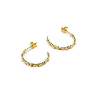 Personcalized Birthstone Hoop Earrings