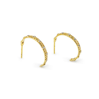 Personcalized Birthstone Hoop Earrings
