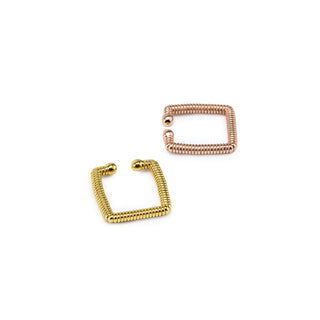 Spiral Wire Ear Cuff Earrings - Modern Jewelry