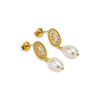 Pearl Drop Earrings - Vintage Inspired Bridal Jewelry