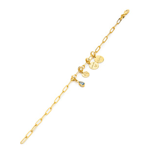 Your Story Bracelet - Personalized Hanwriting and Birthstone Charms